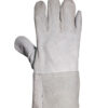 Guante Americano Descarne, Gris, Puño Corto, Talle 10.