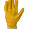 Guante Nitrilo Liviano Baño Completo Amarillo Puño Tejido T10