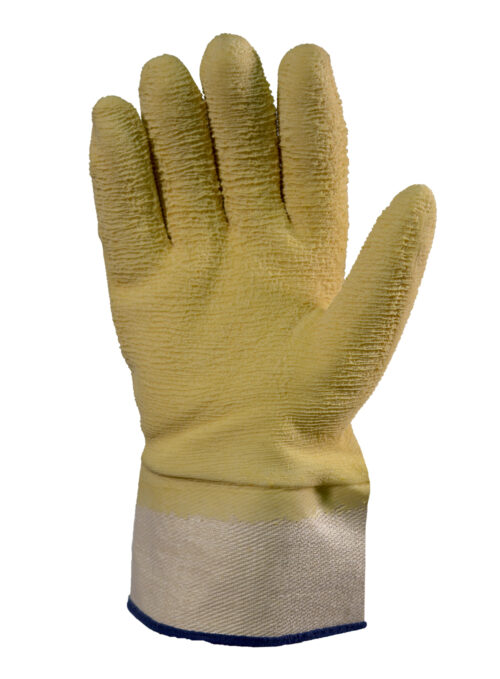Guante Látex Rugoso "Mondongo" Baño Completo Puño de Lona