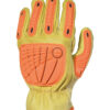 Guante Lincoln Vaqueta Elastizado (a la mano) Talle 8   Refuerzo TPR Antishock