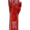 Guante PVC rojo largo total 40 cm
