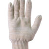 Guante Tejido, Talle 10 Sin Costura Blanco G7 Algodon Liso