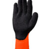 Guante Tejido Talle 10 Sin Costura Acrilico G7 Naranja Recubierto en Latex Rugoso Para Frio