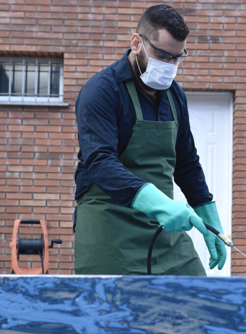 Delantal de PVC 90x120 cm Verde Con Refuerzo