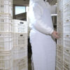 Delantal de PVC 75x120 cm Blanco Con Refuerzo