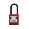 Candado Termoplástico Rojo Dieléctrico, Paso 20x38 mm de Nylon