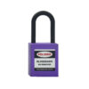 Candado Termoplástico Violeta Dieléctrico, Paso 20x38 mm de Nylon