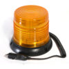 Faro Giratorio Ámbar Grande, 80 Luces LED, 13x16.3 cm, Cargador para Auto