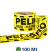 Cinta de Señalizacion Amarilla y Negra. Peligro Personal Trabajando. Pesada (55 micrones) - Rollo 100 Mts