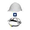 Casco Completo - Carcasa Clase B Color Blanco + Arnes Cremallera