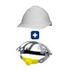 Casco Completo - Carcasa Clase B Color Blanco + FastTrack