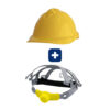 Casco Completo - Carcasa Clase B Color Amarillo + FastTrack