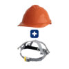 Casco Completo - Carcasa Clase B Color Naranja + Arnes Cremallera