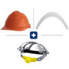 Casco Completo - Carcasa Clase B Color Naranja + FastTrack + Reflectivo