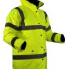 Campera de frio Amarillo fluo Talle XS con aplicaciones reflectivas