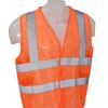Chaleco Naranja Poliéster XL con aplicaciones reflectivas