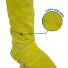 Polainas Descarne Amarillo, con velcro