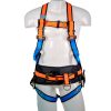 Arnés petrolero de cuerpo completo con cintura y piernas ergonómicas, 6 puntos de enganche  y regulación tipo cinturón.