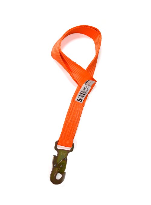 Conector de anclaje de 0.8 m con mosqueton de 18 mm