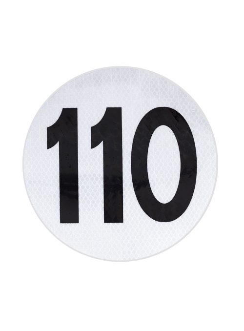 Círculo Reflectivo "Velocidad Máxima 110"