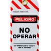 Tarjeta de No Operar, Tamaño 76mm  x 138mm - Material: Carton Laminado