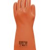 Guante Dielectrico de Latex Clase 0 Talle 9 Naranja Tensión max de uso CA 1000V Tensión de prueba CA 5000V Lgo 36 cm RC