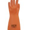 Guante Dielectrico de Latex Clase 1 Talle 8 Naranja Tensión máx de uso CA 7500V Tensión de prueba CA 10000V Lgo 41cm RC
