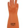 Guante Dielectrico de Latex Clase 1 Talle11 Naranja Tensión máx de uso CA 7500V Tensión de prueba CA 10000V Lgo 41 cm RC