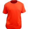 Remera Poliester Modal Naranja Fluo Premium Talle XXL Proteccion Ultra Violeta UPF50+ "EN13758-1"