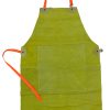 Delantal Cuero Descarne Amarillo, Standard  Refuerzo  con Placa Plomo (Espesor 0,5mm)