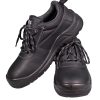 Zapato de seguridad, talle 44, cuero descarne negro, puntera de acero