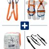 KIT COMPUESTO POR ARNES DPA00002, COLA DE AMARRE DPA000104, ANTITRAUMA Y BOLSO PARA TRANSPORTE