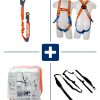 KIT COMPUESTO POR ARNES DPA00001, COLA DE AMARRE ANTICAIDAS DPA000102, ANTITRAUMA Y BOLSO PARA TRANSPORTE