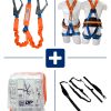 KIT COMPUESTO POR ARNES DPA00005, COLA DE AMARRE ANTICAIDAS DPA000103, ANTITRAUMA Y BOLSO PARA TRANSPORTE