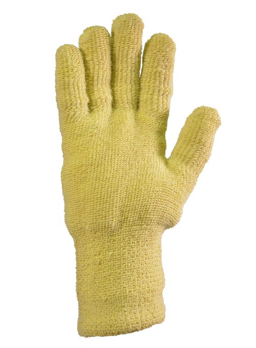 Guante Tejido, Talle 10 Sin Costura G10 Amarillo Frio Cepillado
