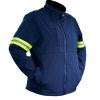 Camperas Softshell Azul Con Aplicaciones Reflectivas Talle L