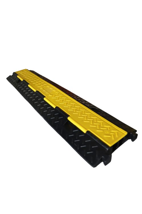 Protector de Cable 2 Canales de Caucho / EVA, Tamaño 100*25*5 cm, Paso Canal 3*3 cm, Peso 7 kg