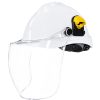 Protector Facial Burbuja Transparente Apto Encastre Casco y Protector Auditivo