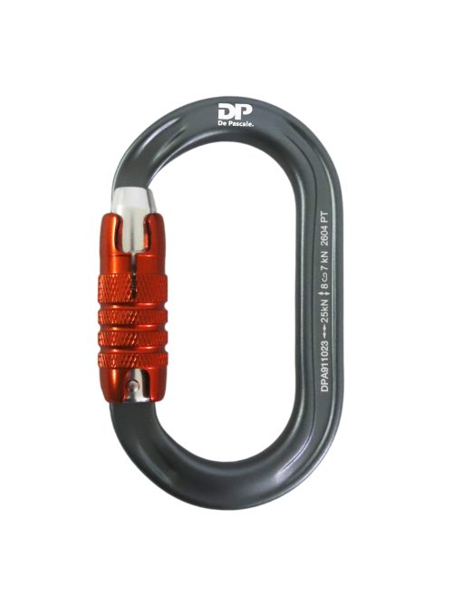 Mosquetón Tipo Triact-Lock Aluminio Oval 25 kN Apertura 22mm