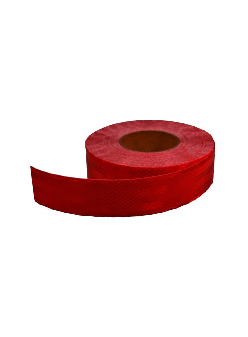 Cinta Reflectiva Vehicular Roja, Rollo de 7.5 cm x 45.7 m