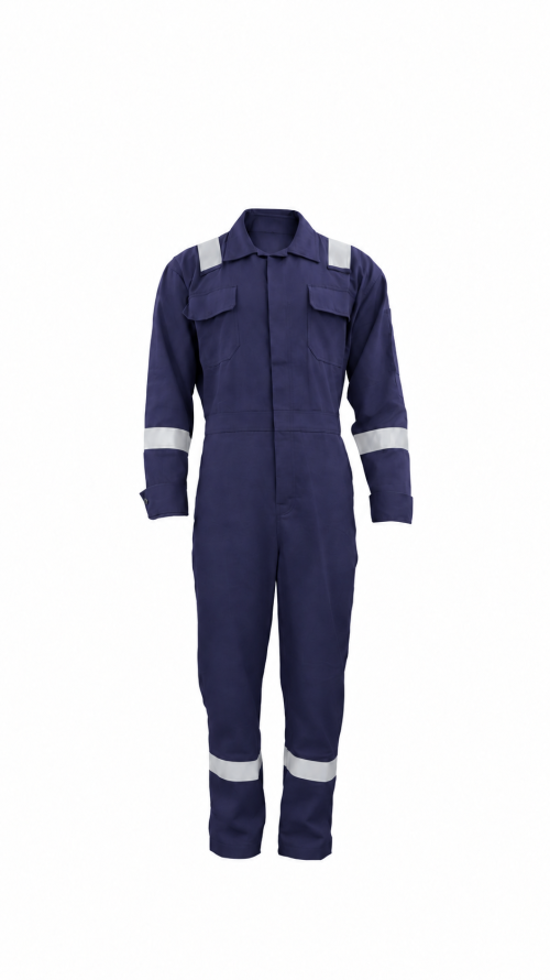 Mameluco Retardante Azul Talle XL 250 grs/m2, 7.25 Oz 88% Algodon 12% Nylon NFPA 2112